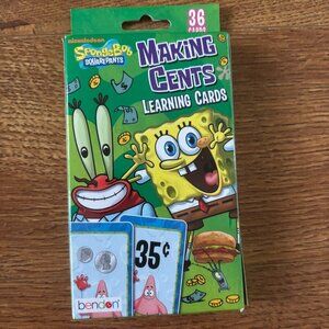 SpongeBob Making Cents learning Cards
